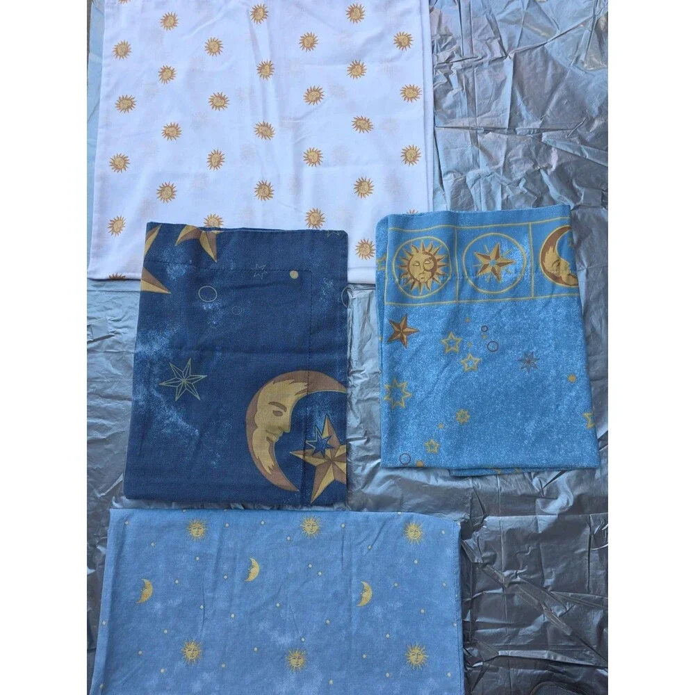 Vintage Springs Celestial whimsigoth Pillowcases 4 Sun Moon Stars Standard+King